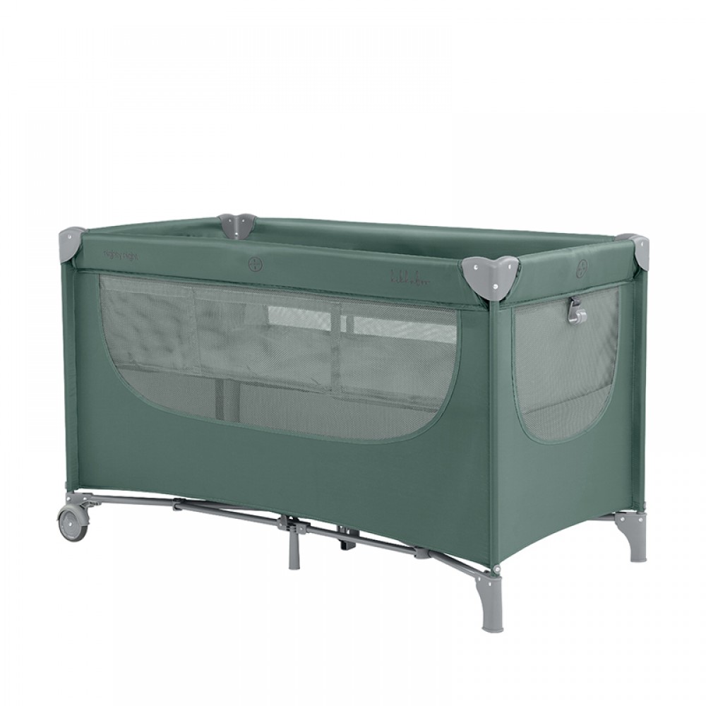 Παρκοκρέβατο Kikka boo 2 layers Nighty Night Green