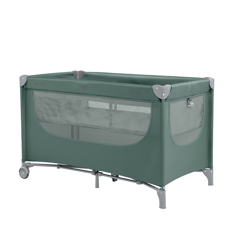 Παρκοκρέβατο Kikka boo 2 layers Nighty Night Green