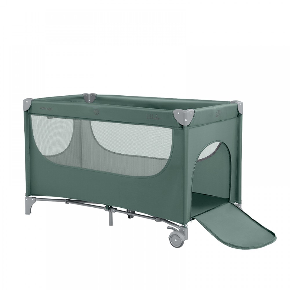 Παρκοκρέβατο Kikka boo 2 layers Nighty Night Green