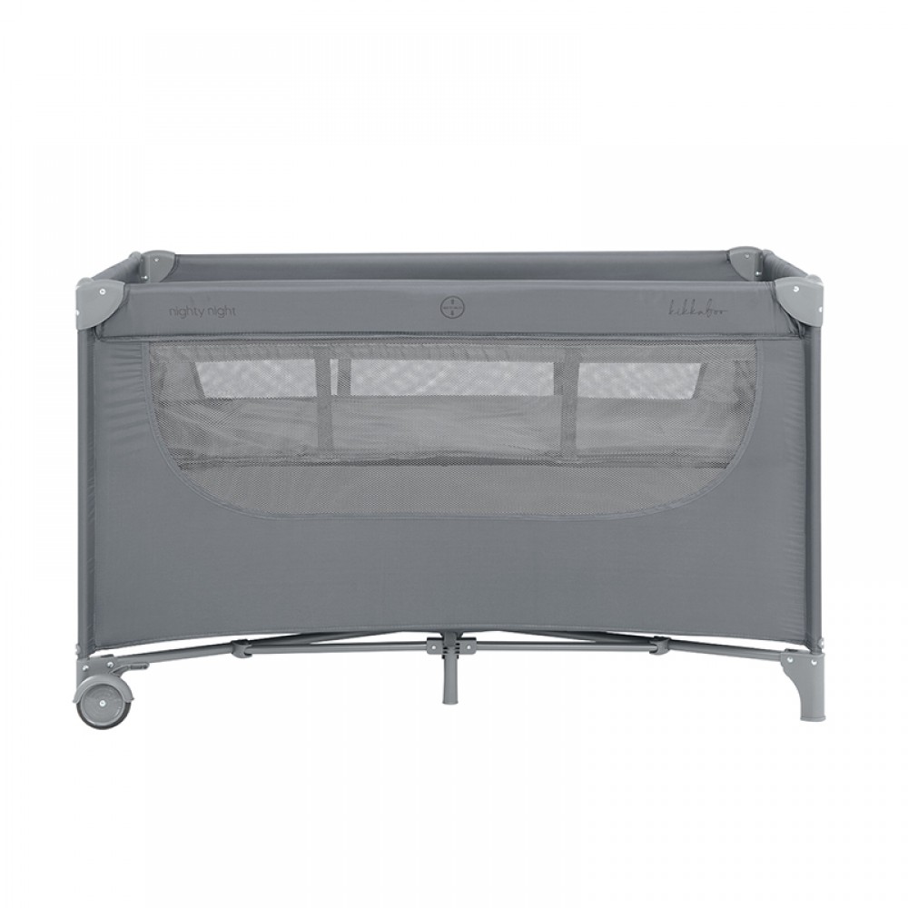 Παρκοκρέβατο Kikka boo 2 layers Nighty Night Grey
