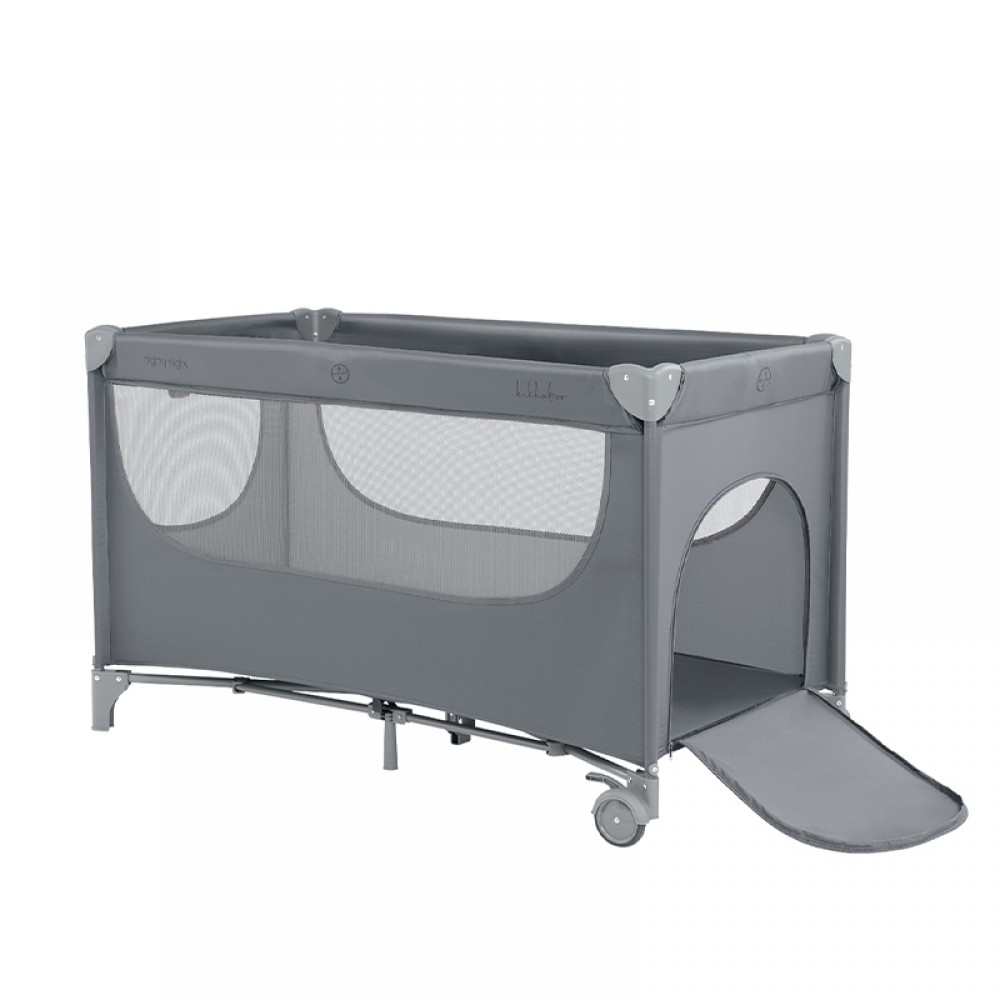 Παρκοκρέβατο Kikka boo 2 layers Nighty Night Grey