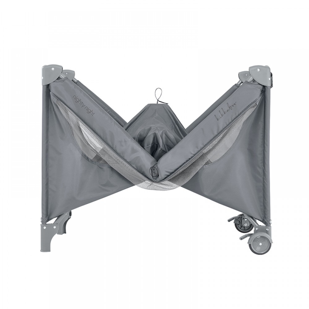 Παρκοκρέβατο Kikka boo 2 layers Nighty Night Grey