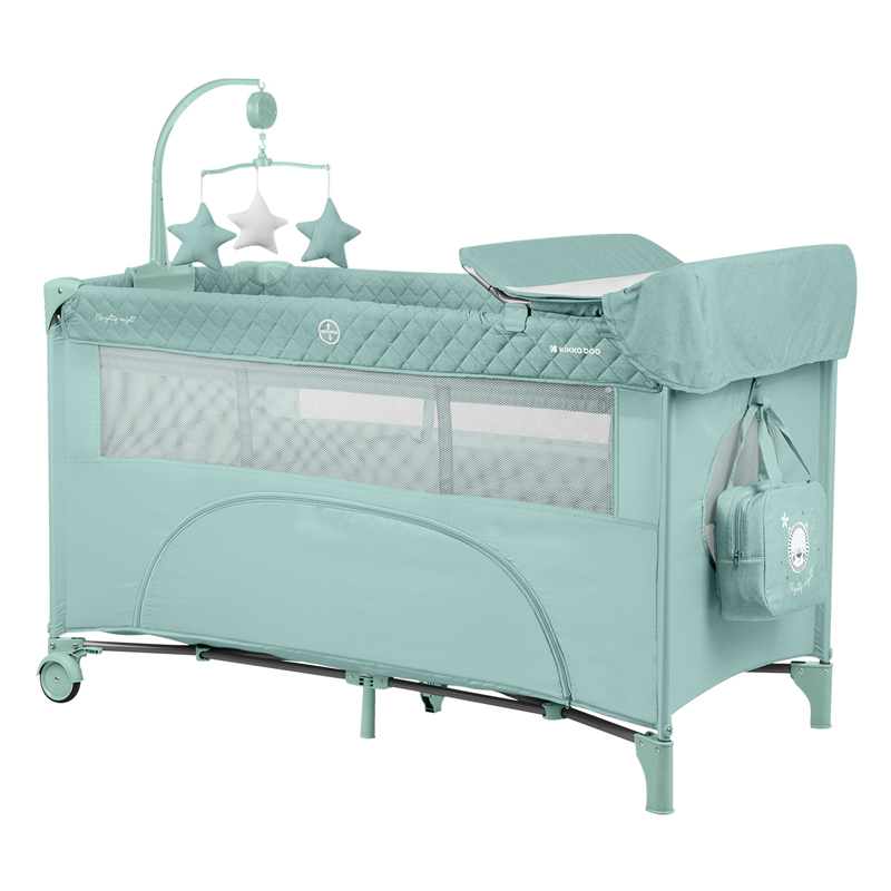 Παρκοκρέβατο Kikka boo 2 layers Nighty Night Mint