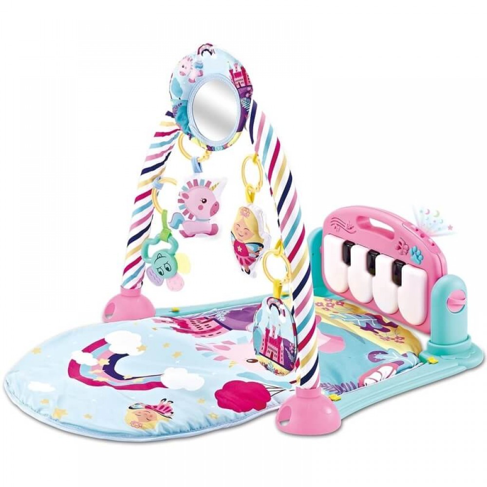 Γυμναστήριο Kikka boo Piano Pink Rainbow