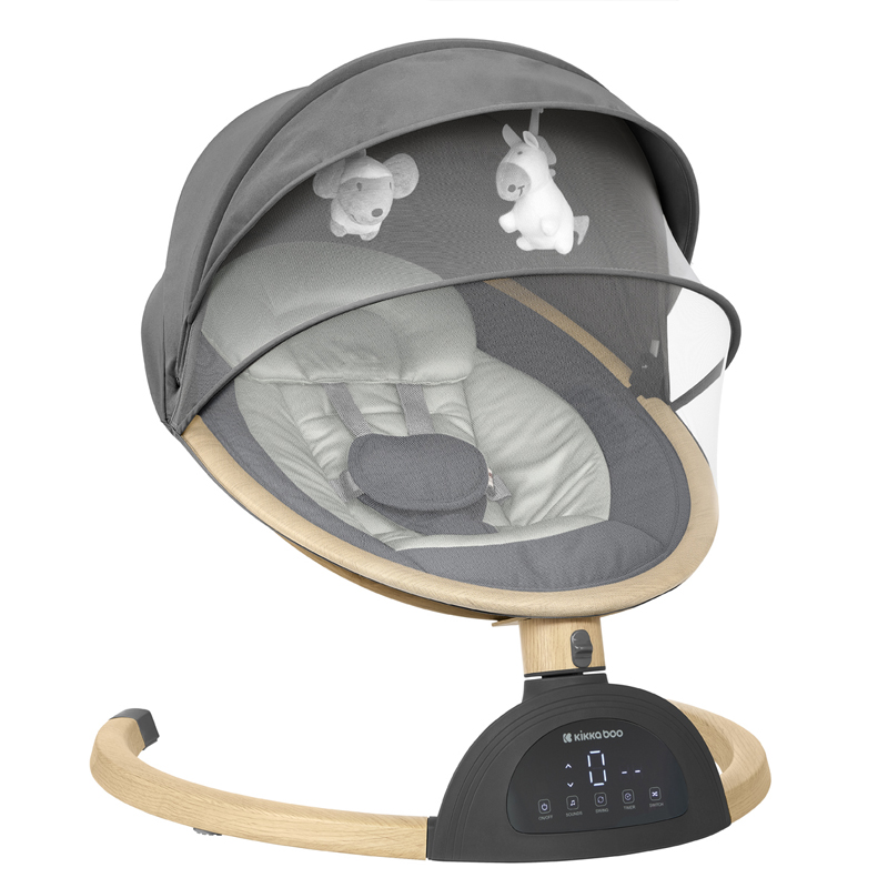 Ηλεκτρική Κούνια Ρηλάξ Kikka boo side-to-side Ashlee 2025 Dark Grey 