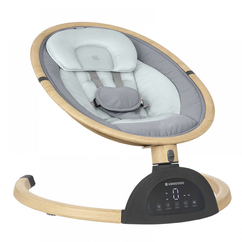 Ηλεκτρική Κούνια Ρηλάξ Kikka boo side-to-side Ashlee 2025 Light Grey 