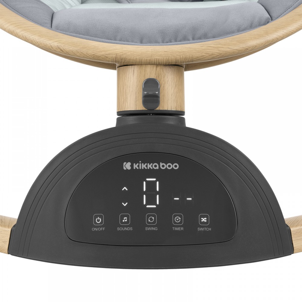 Ηλεκτρική Κούνια Ρηλάξ Kikka boo side-to-side Ashlee 2025 Light Grey 