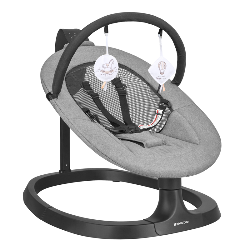 Ηλεκτρική Κούνια Ρηλάξ Kikka Boo Zazu Grey