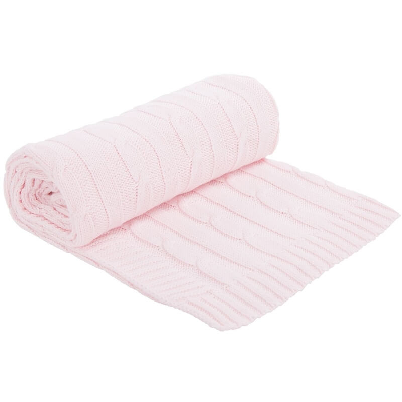 Κουβέρτα Αγκαλιάς Πλέκτη Kikka boo Light Pink