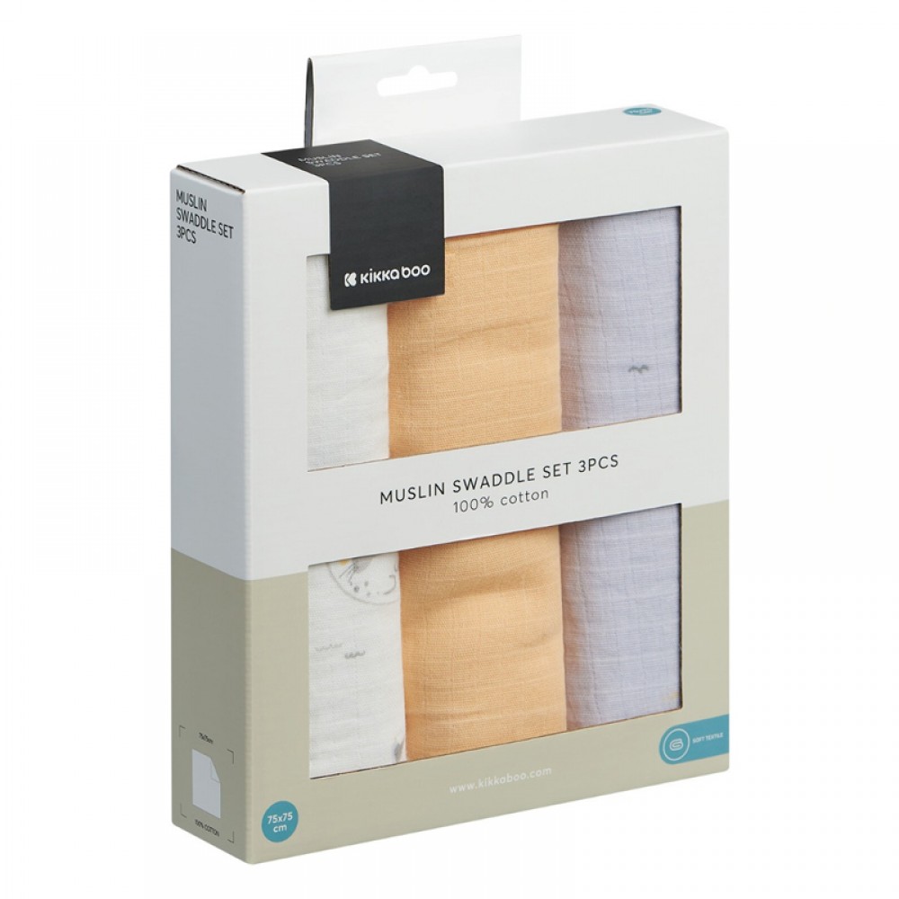 Πάνες Αγκαλιάς Μουσελίνας Kikka boo 75x75cm Seally Me (3τεμ.) Πάνες Αγκαλιάς Μουσελίνας Kikka boo 75x75cm Seally Me (3τεμ.)