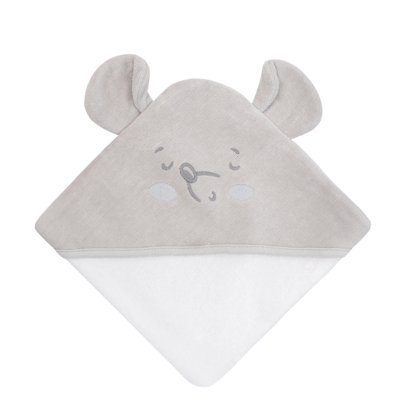 Βρεφική Πετσέτα Μπάνιου με κουκούλα Kikka boo (90x90) Joyful Mice