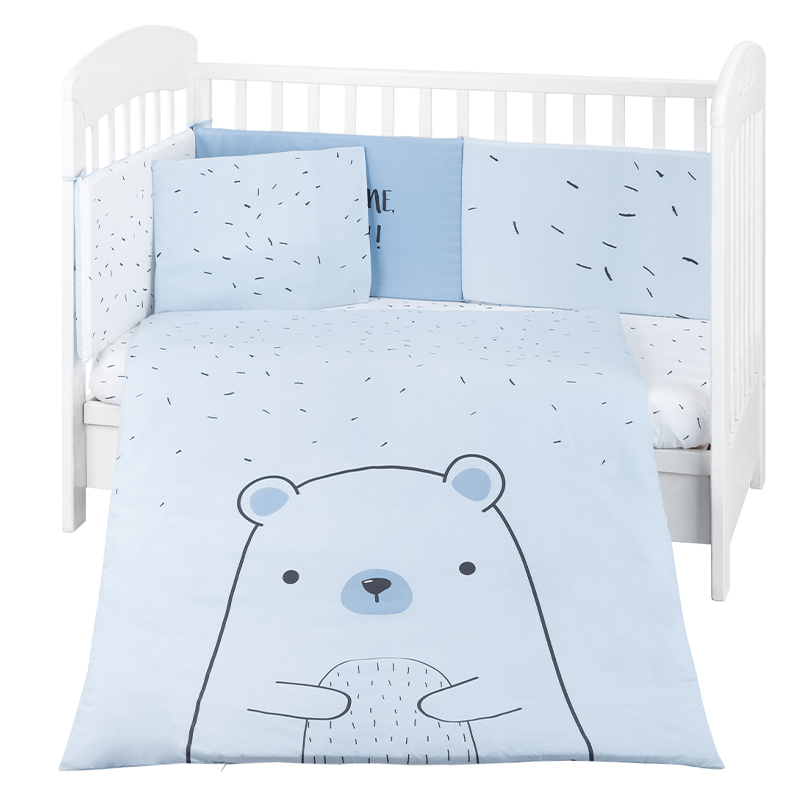 Σετ Προίκας Kikka boo 70/140 Bear with me Blue (6τεμ.)