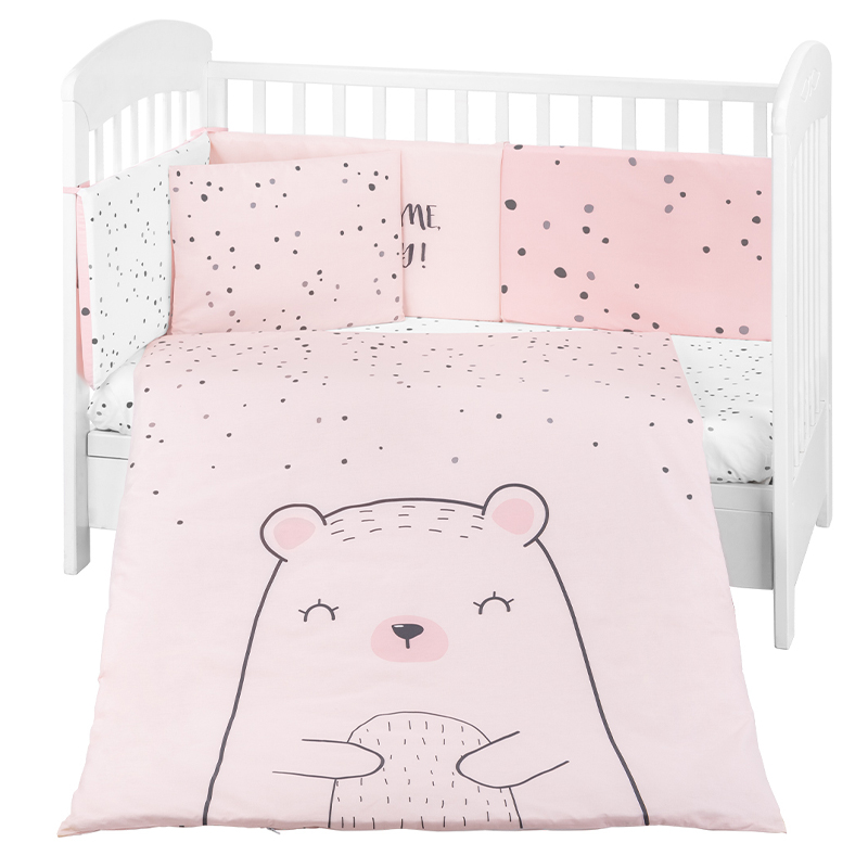 Σετ Προίκας Kikka boo 70/140 Bear with me Pink (6τεμ.)