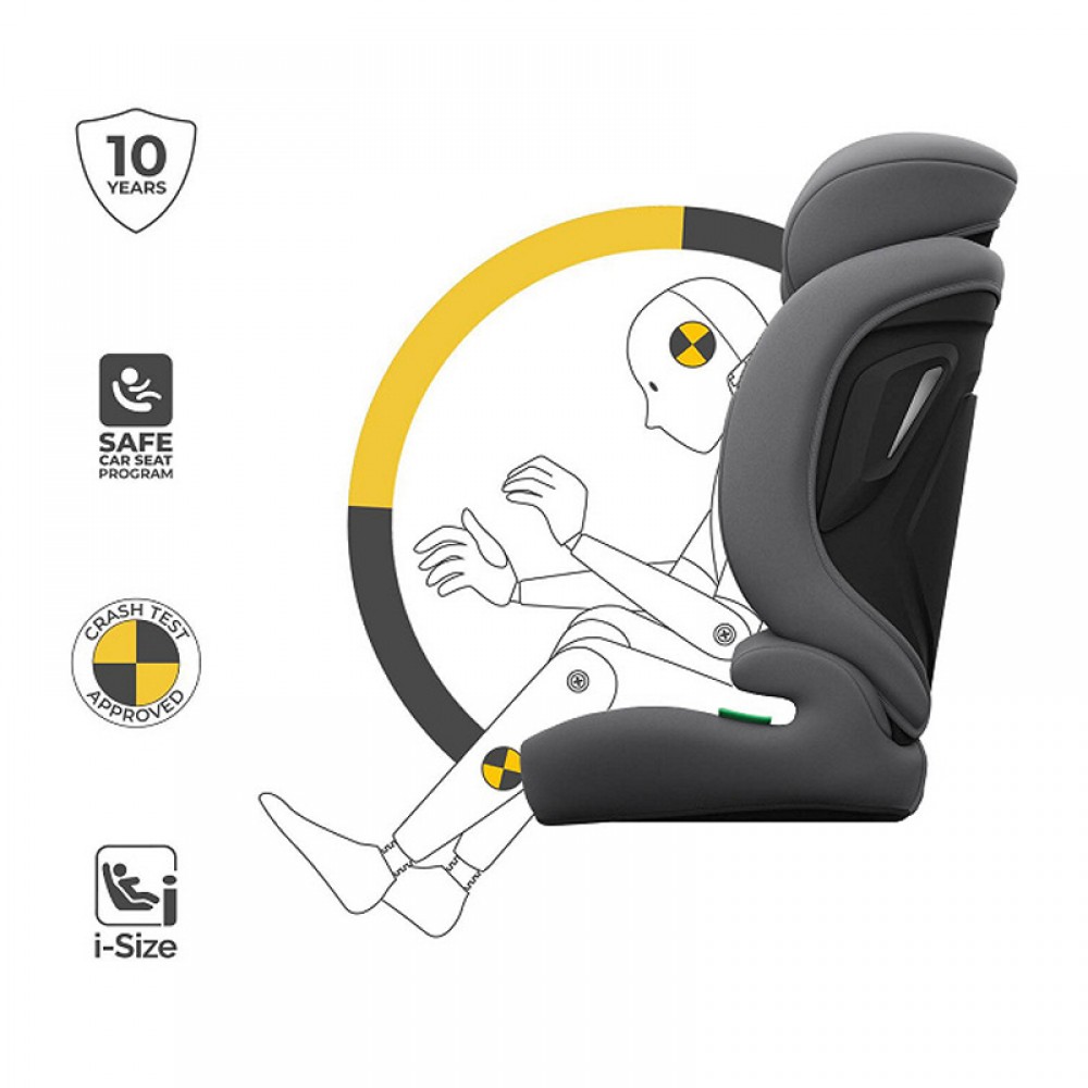 Κάθισμα Αυτοκινήτου Kinderkraft Comfort Up 2 Plus Isofix i-Size 76-150cm Grey