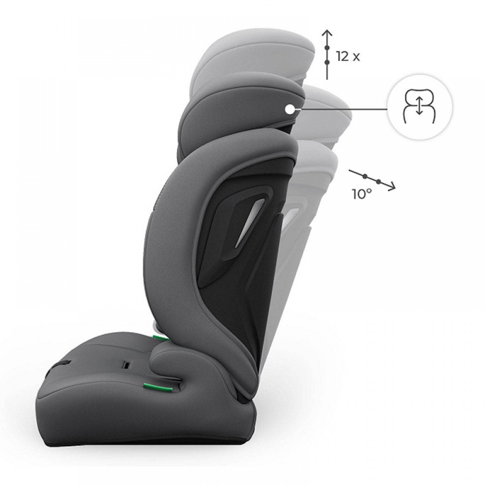 Κάθισμα Αυτοκινήτου Kinderkraft Comfort Up 2 Plus Isofix i-Size 76-150cm Grey