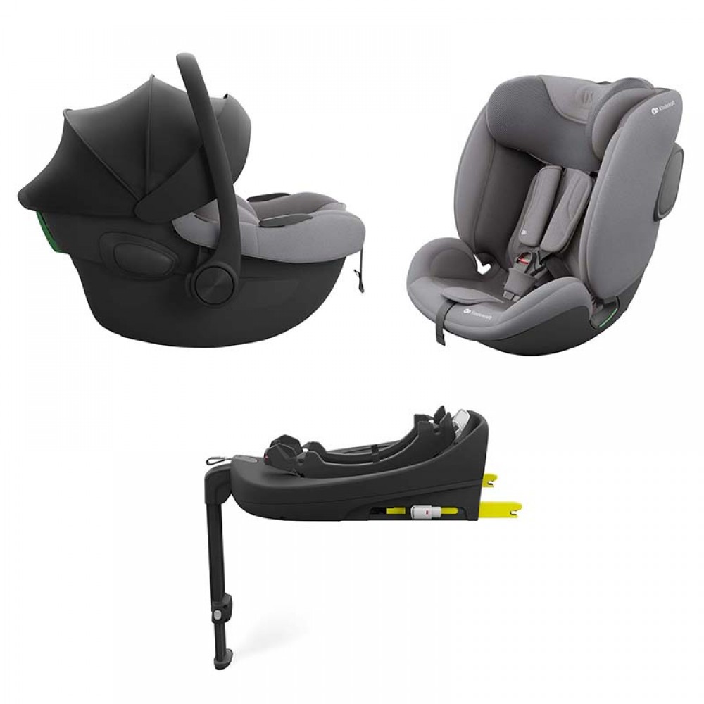 Σύστημα Καθισμάτων Αυτοκινήτου Kinderkraft 3in1 360° Endura Safe Grey