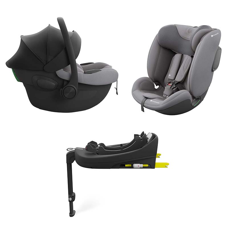 Σύστημα Καθισμάτων Αυτοκινήτου Kinderkraft 3in1 360° Endura Safe Grey