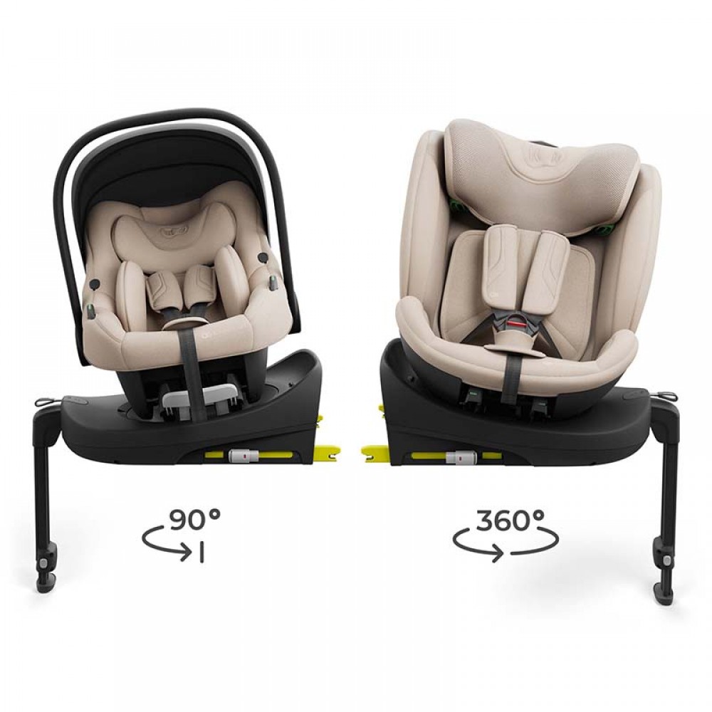 Σύστημα Καθισμάτων Αυτοκινήτου Kinderkraft 3in1 360° Endura Safe Beige