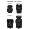 Σύστημα Καθισμάτων Αυτοκινήτου Kinderkraft 3in1 360° Endura Safe Black