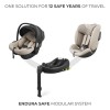 Σύστημα Καθισμάτων Αυτοκινήτου Kinderkraft 3in1 360° Endura Safe Beige