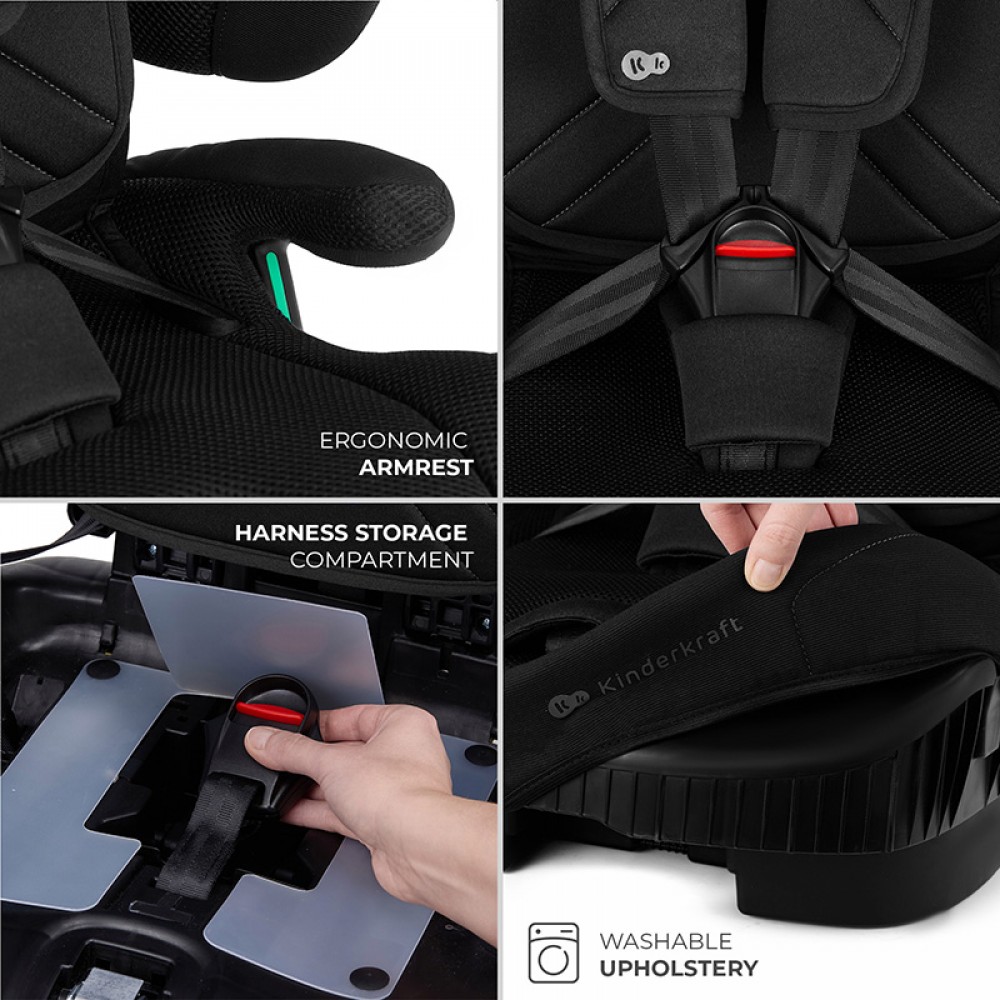 Κάθισμα Αυτοκινήτου Kinderkraft Fix2Go Isofix i-Size 76-150cm Black