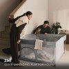 Πάρκο Ορθογώνιο Kinderkraft Ziki Grey (126x126cm)