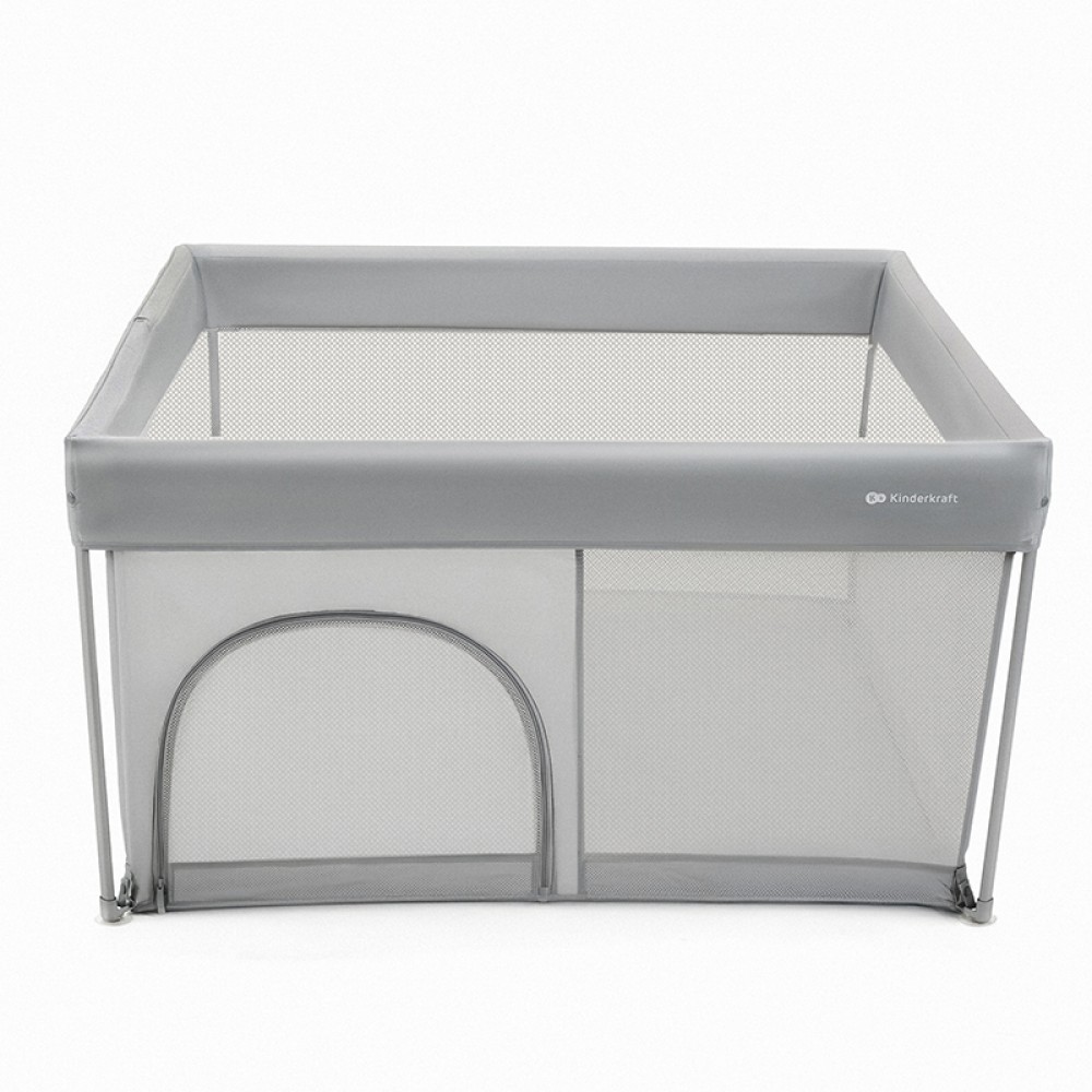 Πάρκο Ορθογώνιο Kinderkraft Ziki Grey (126x126cm)