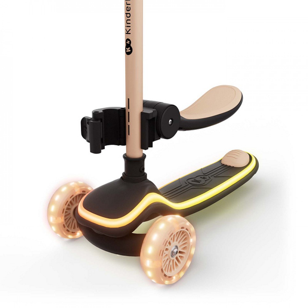 Αναδιπλούμενο Πατίνι Kinderkraft Τρίτροχο Racket LED Beige