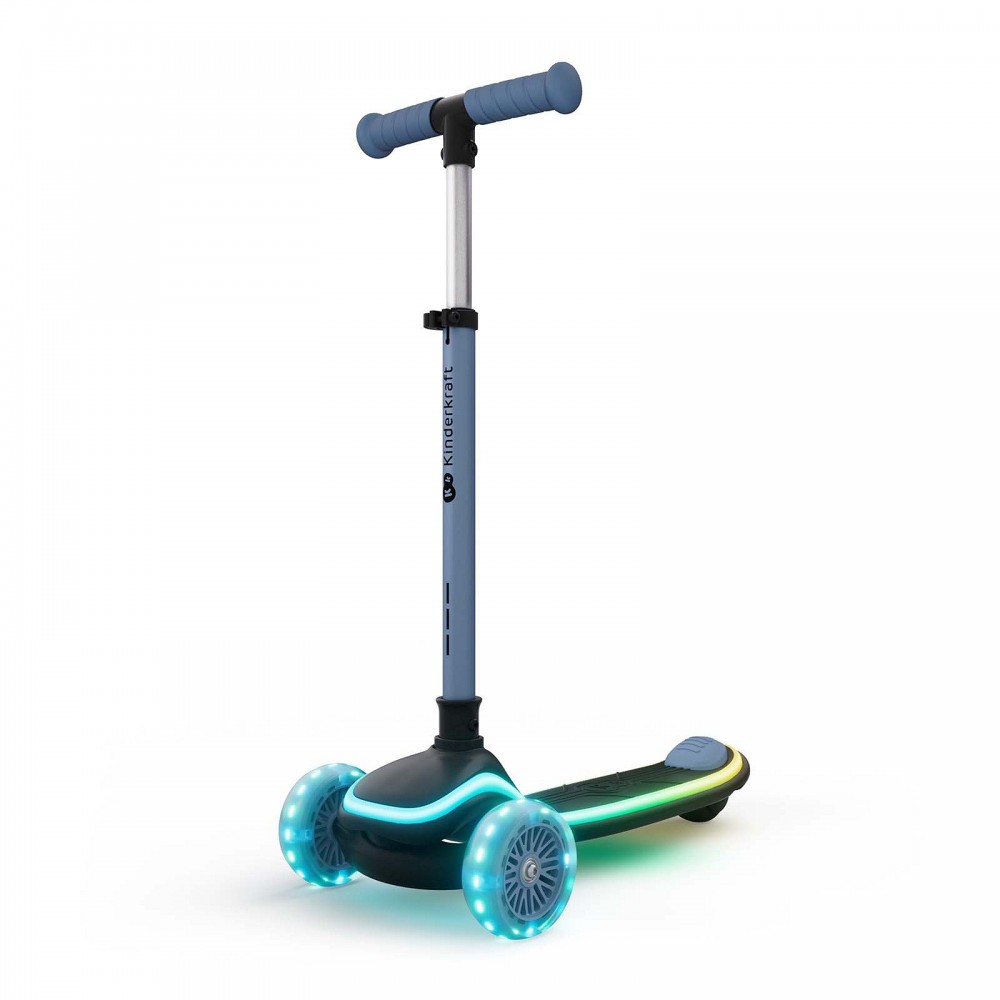 Αναδιπλούμενο Πατίνι Kinderkraft Τρίτροχο Racket LED Blue