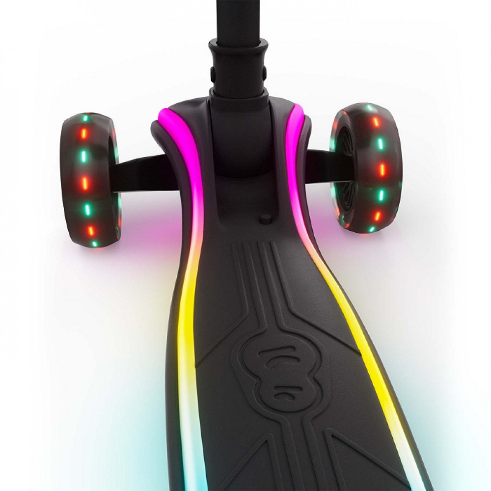 Αναδιπλούμενο Πατίνι Kinderkraft Τρίτροχο Racket LED Black