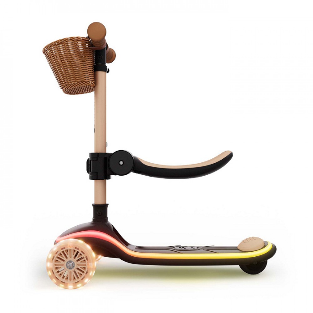 Αναδιπλούμενο Πατίνι Kinderkraft Τρίτροχο Racket LED Beige