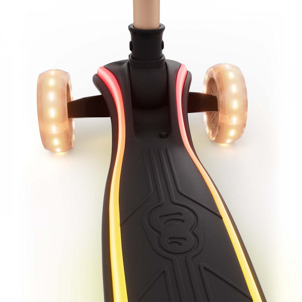 Αναδιπλούμενο Πατίνι Kinderkraft Τρίτροχο Racket LED Beige