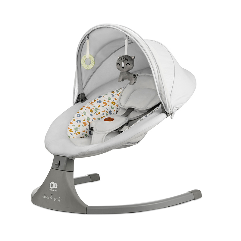 Ηλεκτρική Κούνια-Ρηλάξ Kinderkraft 2in1 Lumi 2 Light Grey