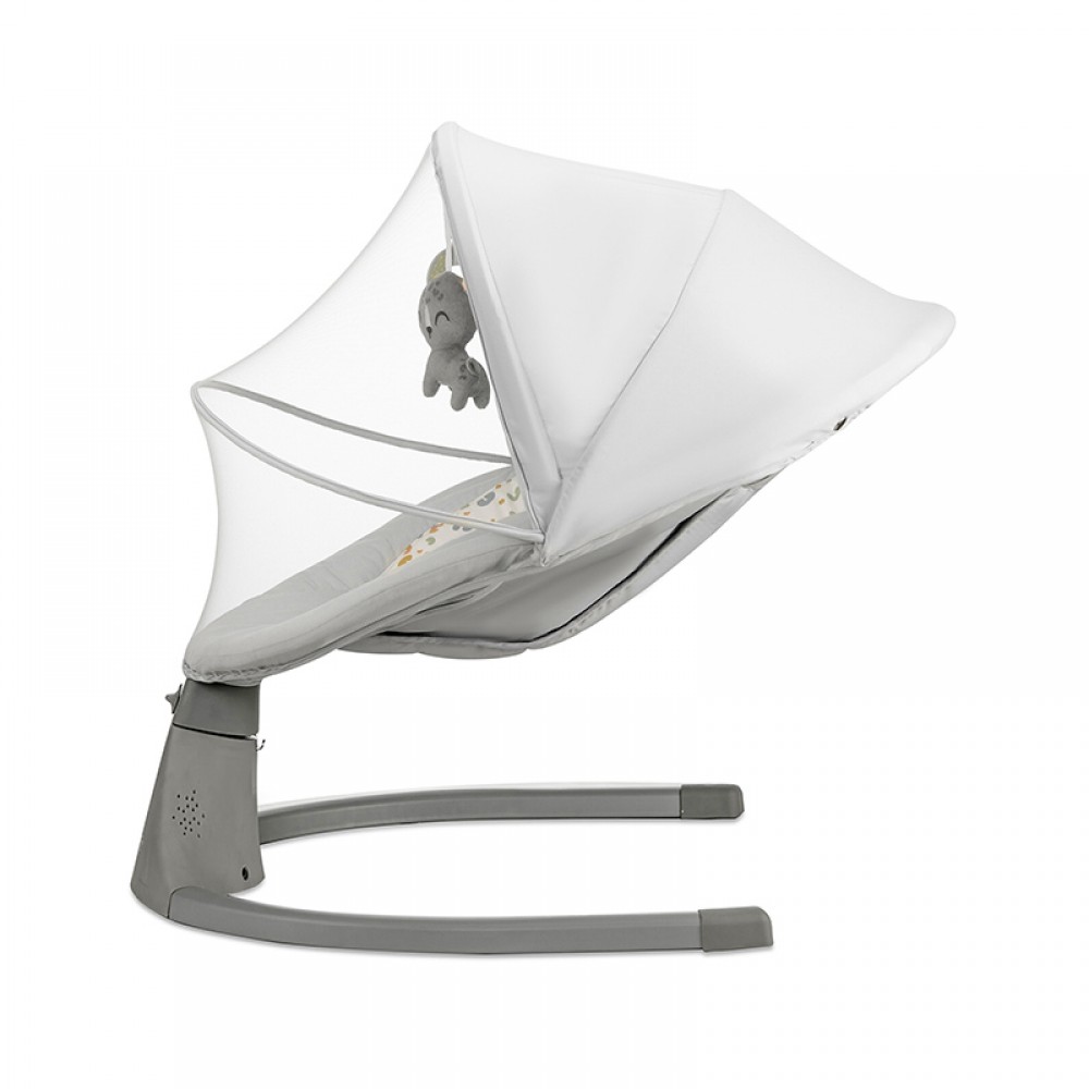 Ηλεκτρική Κούνια-Ρηλάξ Kinderkraft 2in1 Lumi 2 Light Grey