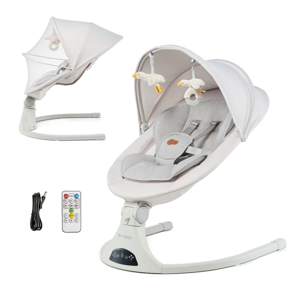 Ηλεκτρική Κούνια Ρηλάξ Kinderkraft Tulsy Beige
