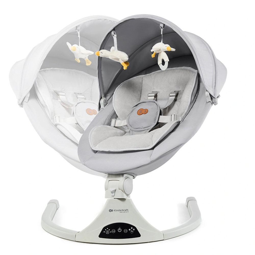 Ηλεκτρική Κούνια Ρηλάξ Kinderkraft Tulsy Grey