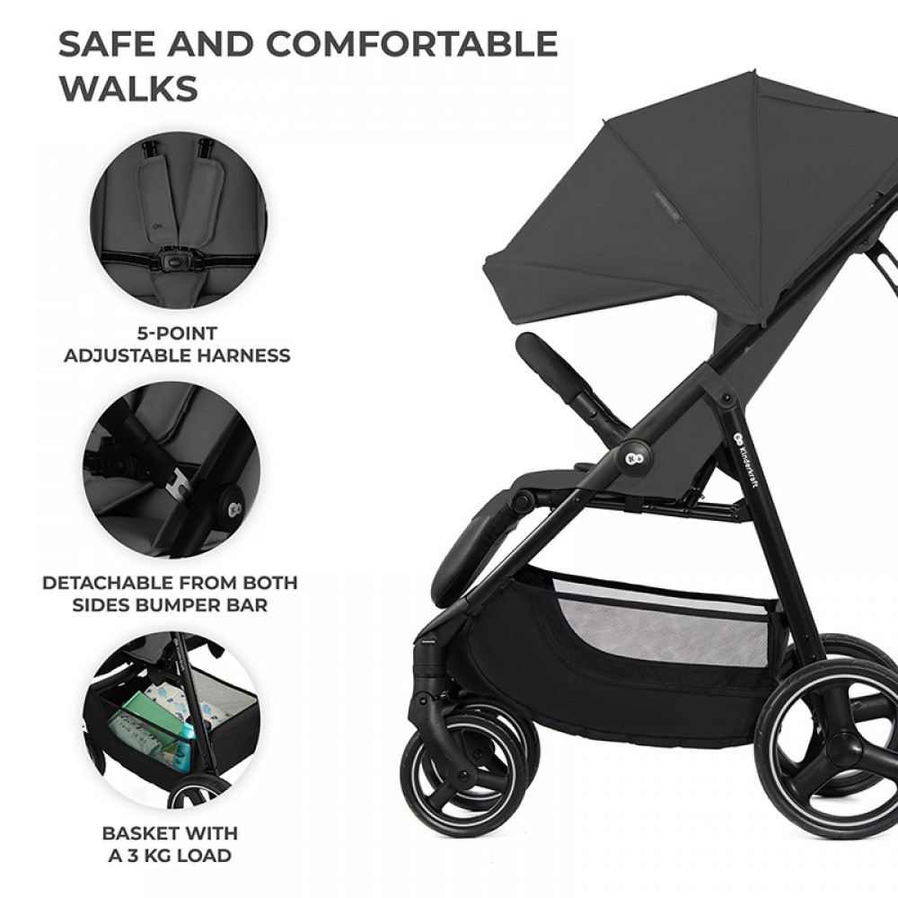 Καρότσι Kinderkraft Trig 3 Grey