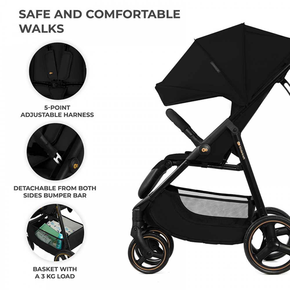 Καρότσι Kinderkraft Trig 3 Black