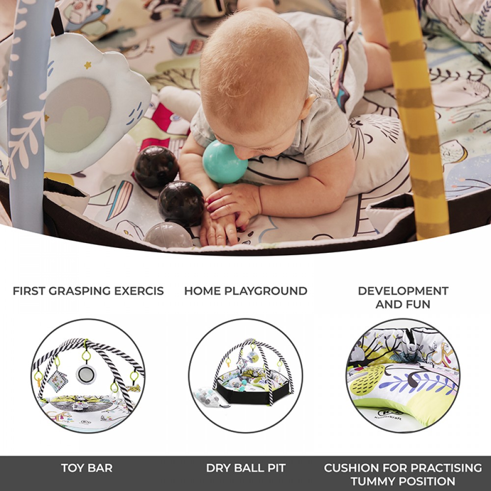 Εκπαιδευτικό Γυμναστήριο - Χαλάκι Kinderkraft Smartplay Multicolour