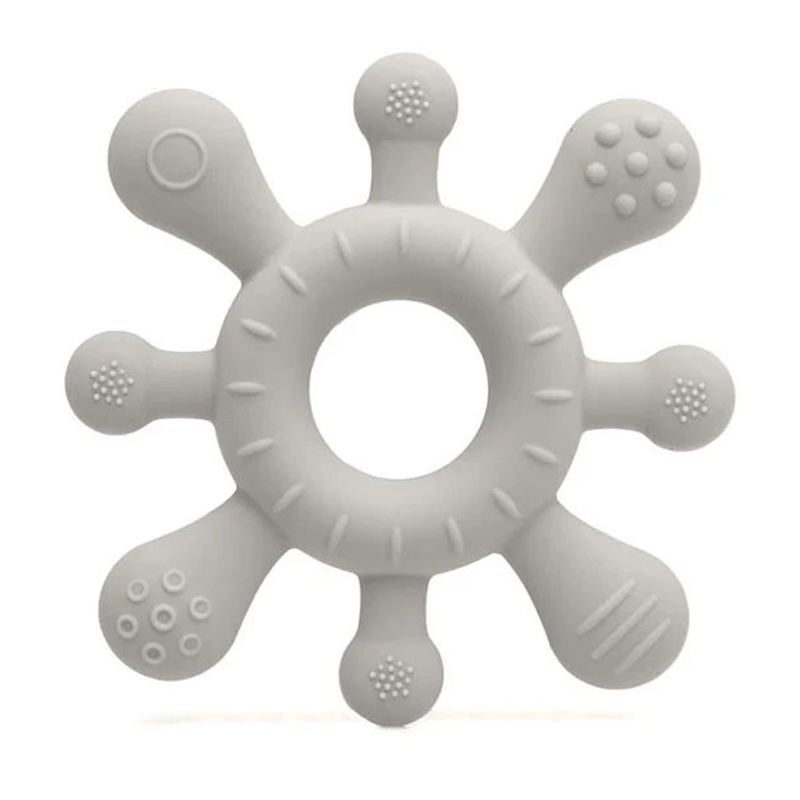 Μασητικό Σιλικόνης Kiokids Grey 10cm