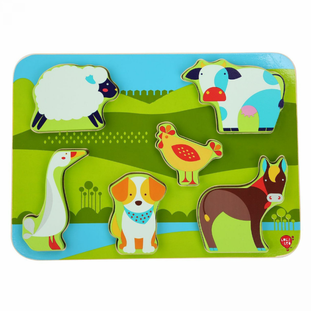 Ξύλινο Εκπαιδευτικό Puzzle Lucy & Leo Φάρμα Ξύλινο Εκπαιδευτικό Puzzle Lucy & Leo Φάρμα