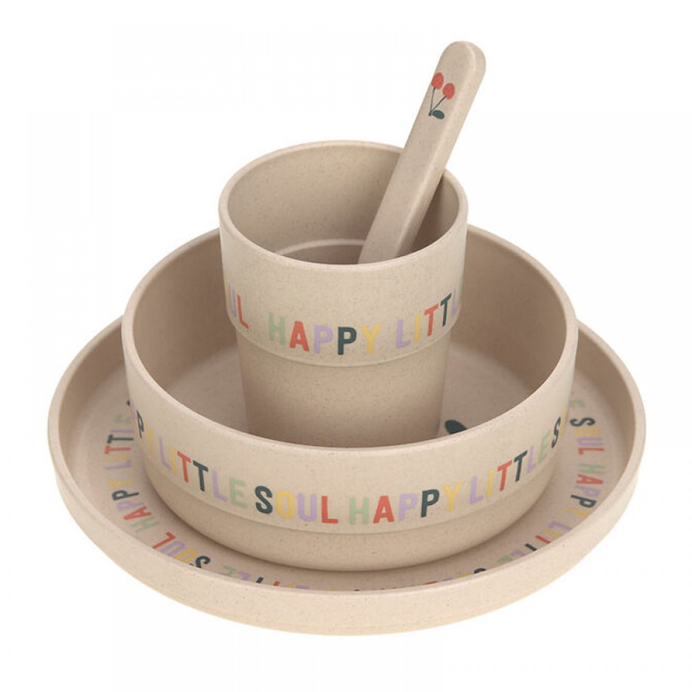 Σετ Φαγητού Laessig Happy Fruits Cherry (4τεμ.)