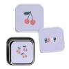 Σετ Inox Δοχείων Αποθήκευσης Laessig Happy Fruits Cherry (3τεμ.)