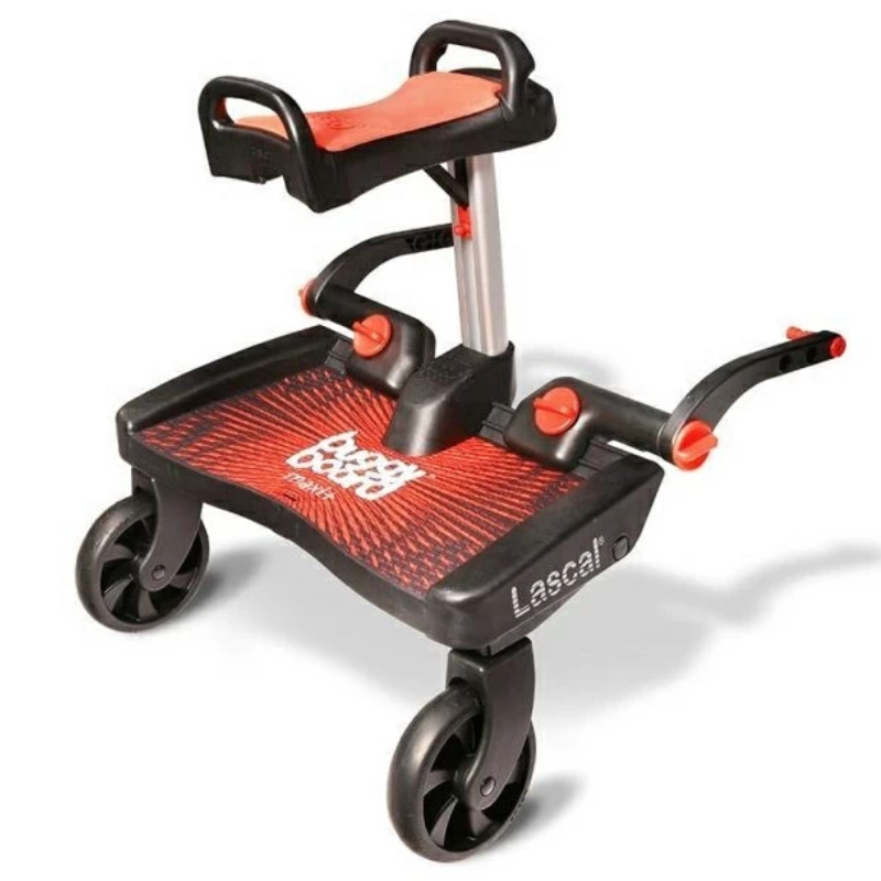 Buggy Board / Τρέιλερ Καροτσιού με κάθισμα Lascal Maxi+ Red