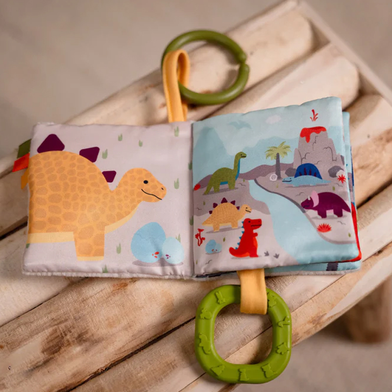 Μαλακό Διαδραστικό Βιβλιαράκι Little Big Friends Dino