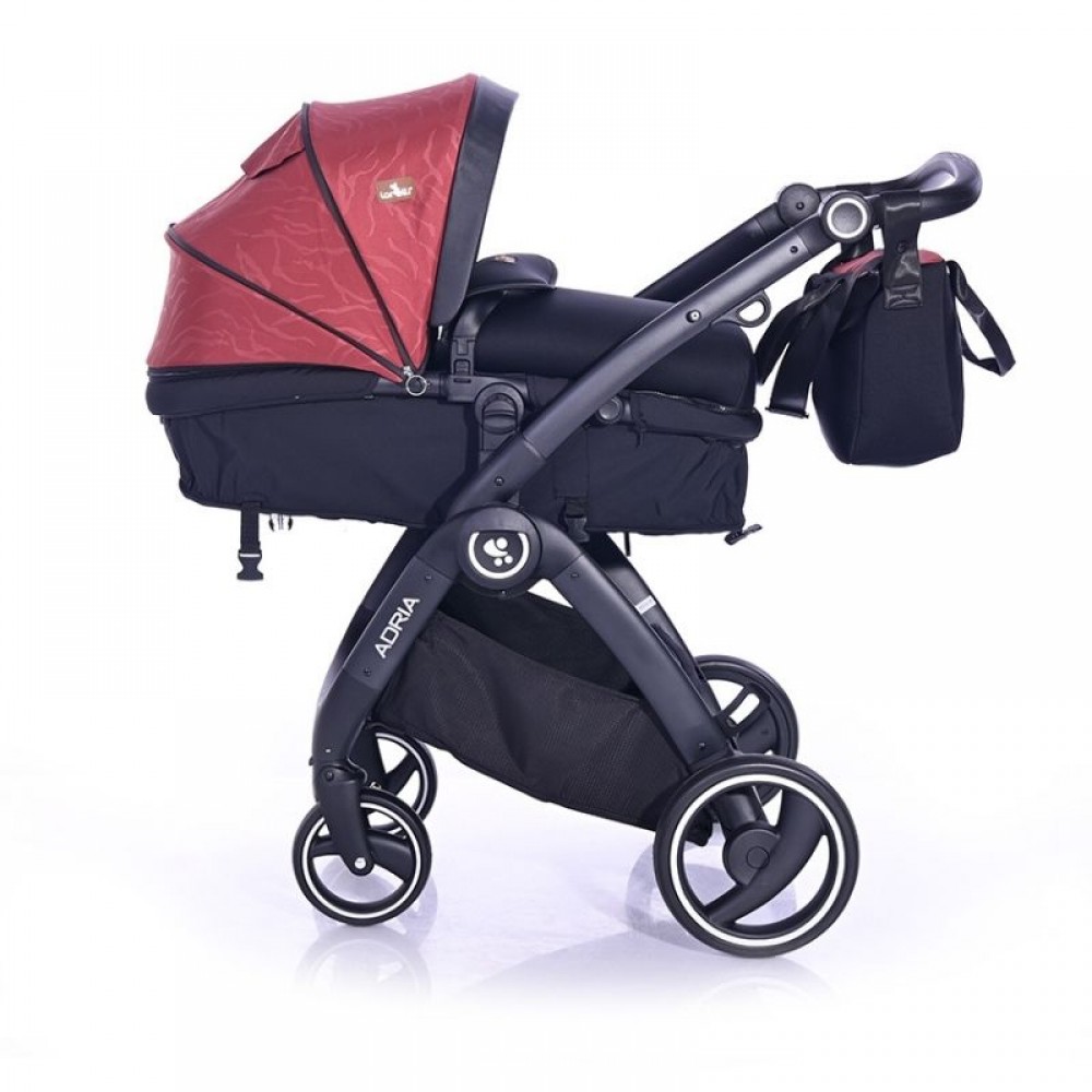 Πολυκαρότσι Lorelli Adria 2 in 1 Black Red