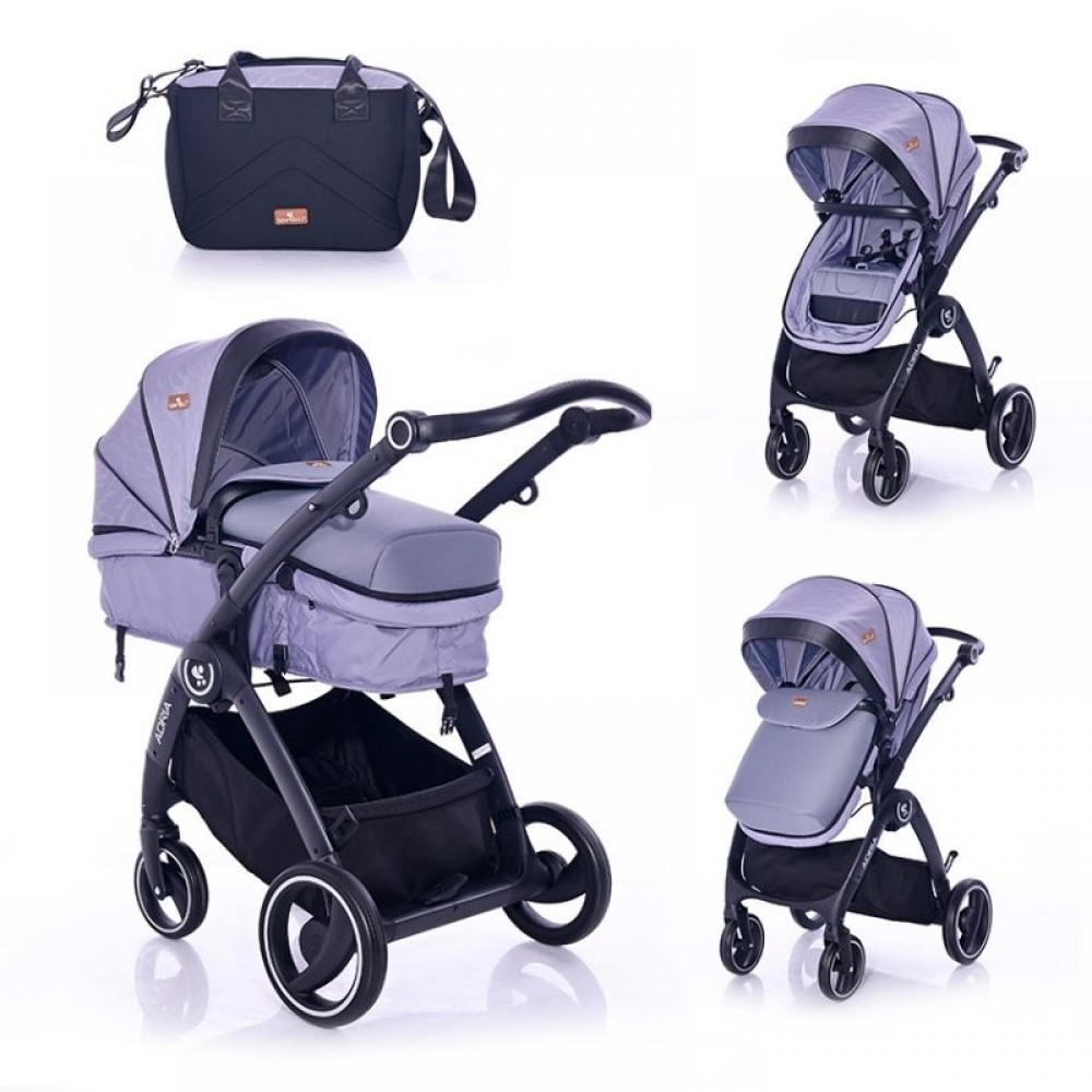 Πολυκαρότσι Lorelli Adria 2 in 1 Grey