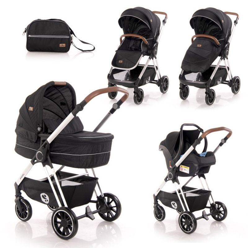 Πολυκαρότσι Lorelli Angel 3 in 1 Black