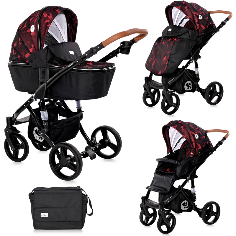 Πολυκαρότσι Lorelli Rimini 2in1 Ruby Red Black