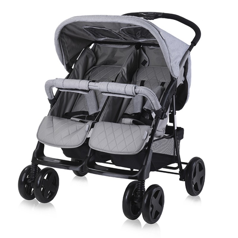Καρότσι Διδύμων Lorelli Twin Cool Grey